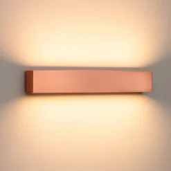 Applique Da Parete-Linea Light Applique led 41w 3000k bi emissione box w2 rame
