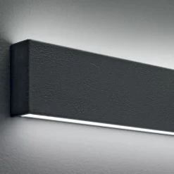 Applique Da Parete-Linea Light Applique led 19w 3000k bi emissione box w2 cemento