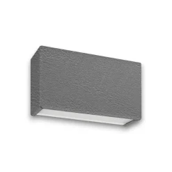 Applique Da Parete-Linea Light Applique led 10w 2700k bi emissione box w2 cemento