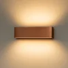 Applique Da Parete-Linea Light Applique led 19w 3000k bi emissione box w2 rame