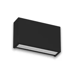 Applique Da Parete-Linea Light Applique led 10w 4000k bi emissione nero box w2