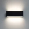 Applique Da Parete-Linea Light Applique led 19w 4000k bi emissione nero box w2