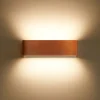 Applique Da Parete-Linea Light Applique led 19w 2700k bi emissione rame box w2