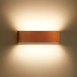 Applique Da Parete-Linea Light Applique led 19w 2700k bi emissione rame box w2