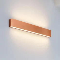 Applique Da Parete-Linea Light Applique led 28w 2700k bi emissione rame box w2