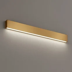 Applique Da Parete-Linea Light Applique led 41w 2700k box w1 ottone mono emissione