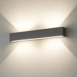 Applique Da Parete-Linea Light Applique led 41w 2700k cemento box w2 bi emissione
