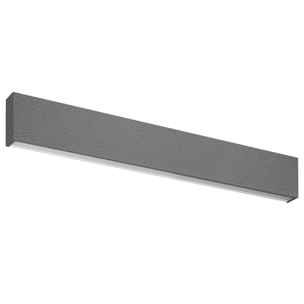 Applique Da Parete-Linea Light Applique led 28w 4000k colore cemento box w1