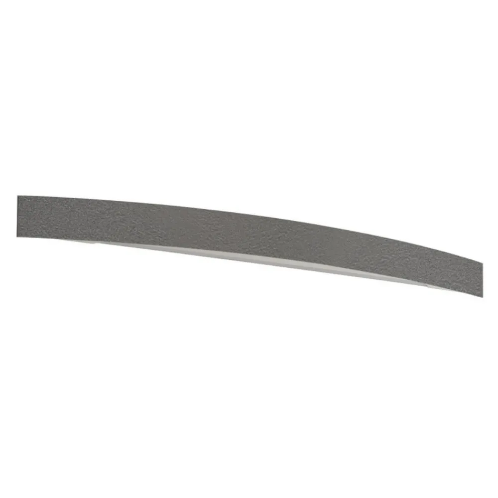 Applique Da Parete-Linea Light Applique led 35w 3000k curve grigio scuro cemento
