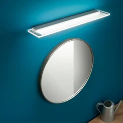 Applique Da Bagno-Linea Light Applique led 14w 3000k da bagno skinny alluminio anodizzato