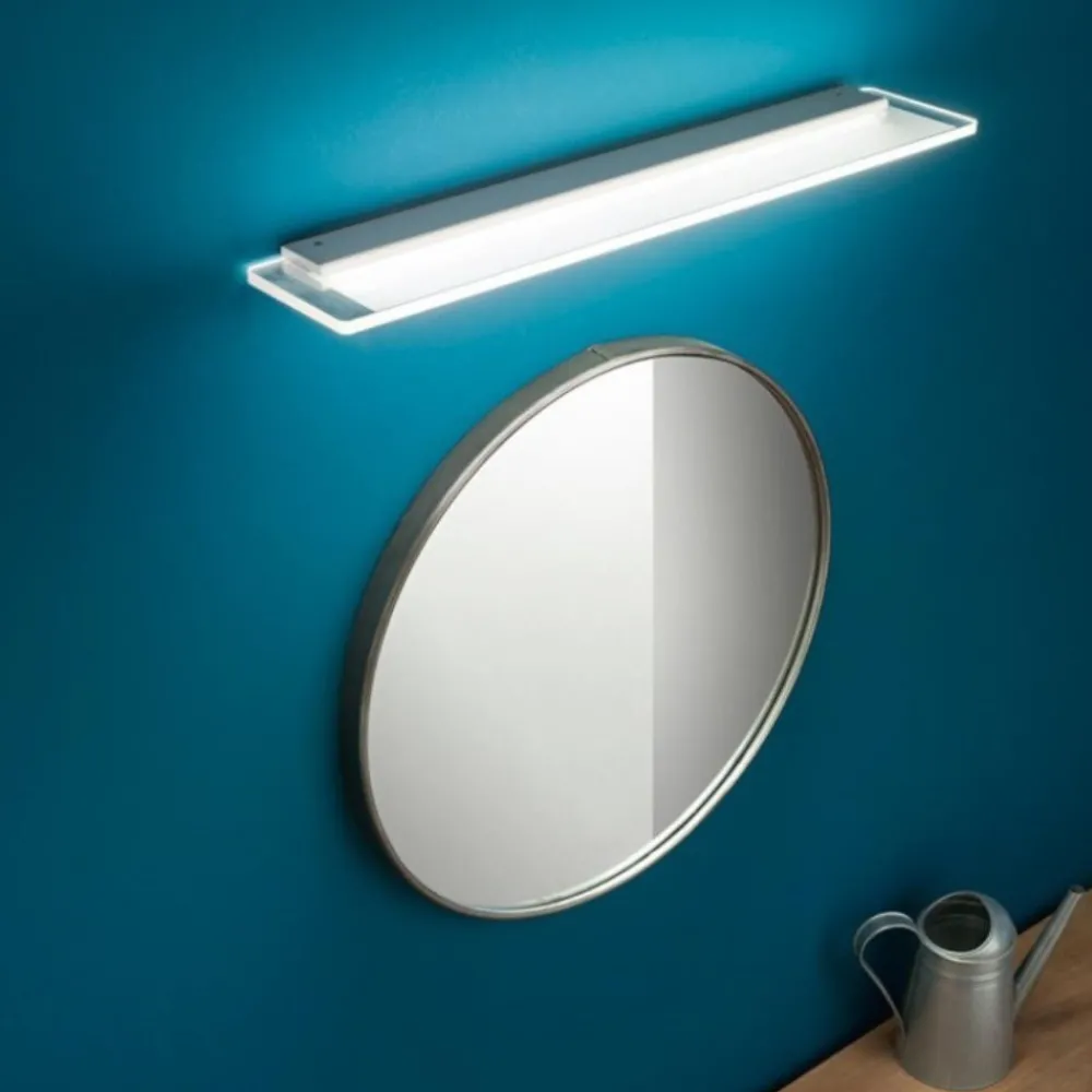 Applique Da Bagno-Linea Light Applique led 14w 3000k da bagno skinny alluminio anodizzato