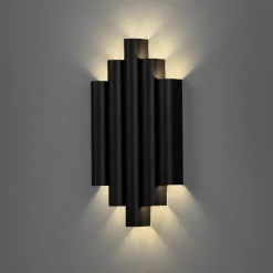 Applique Da Parete-Selezionato da Mazzolaluce Applique led 21w 3000k design elegante nero moderna per salone