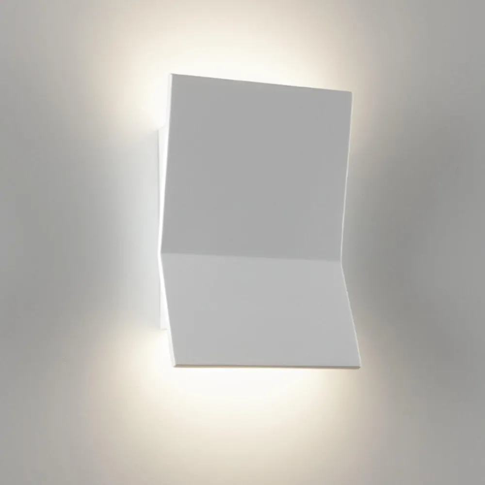 Applique Da Parete-Selezionato da Mazzolaluce Applique led 18w 3000k design gesso ceramica bianca