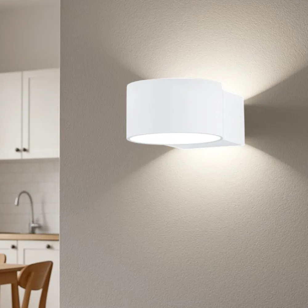 Applique Da Parete-Selezionato da Mazzolaluce Applique led 4,5w 3000k design moderna bianco per interni