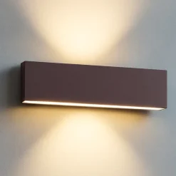 Applique Da Parete-Selezionato da Mazzolaluce Applique led 12w 3000k dimmerabile moderna marrone corten