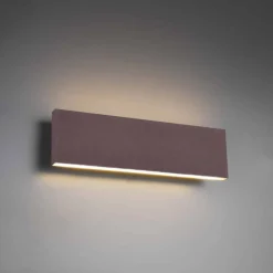 Applique Da Parete-Selezionato da Mazzolaluce Applique led 12w 3000k dimmerabile moderna marrone corten