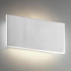 Applique Da Parete-Selezionato da Mazzolaluce Applique led 24w 2700k gesso cristaly bianco rettangolare