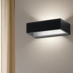 Applique Da Parete-IsyLuce Applique led 6w 3000k nera
