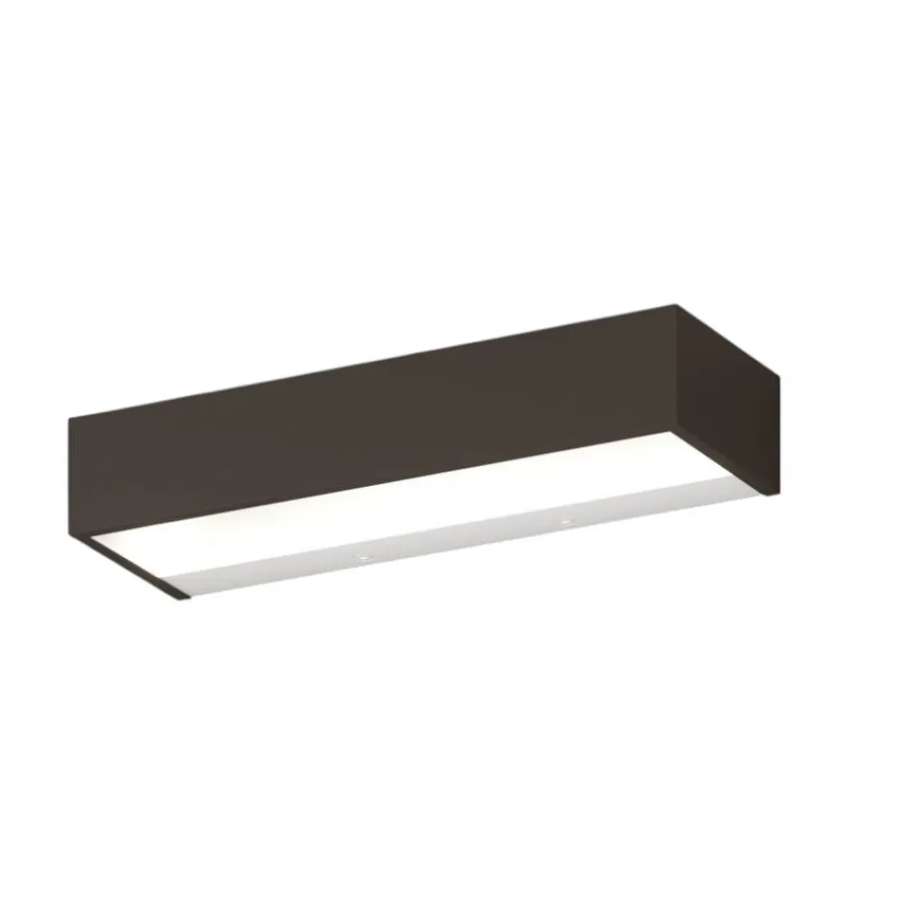 Applique Da Parete-Top Light Applique led 12w 3000k 4000k rettangolare marrone bios