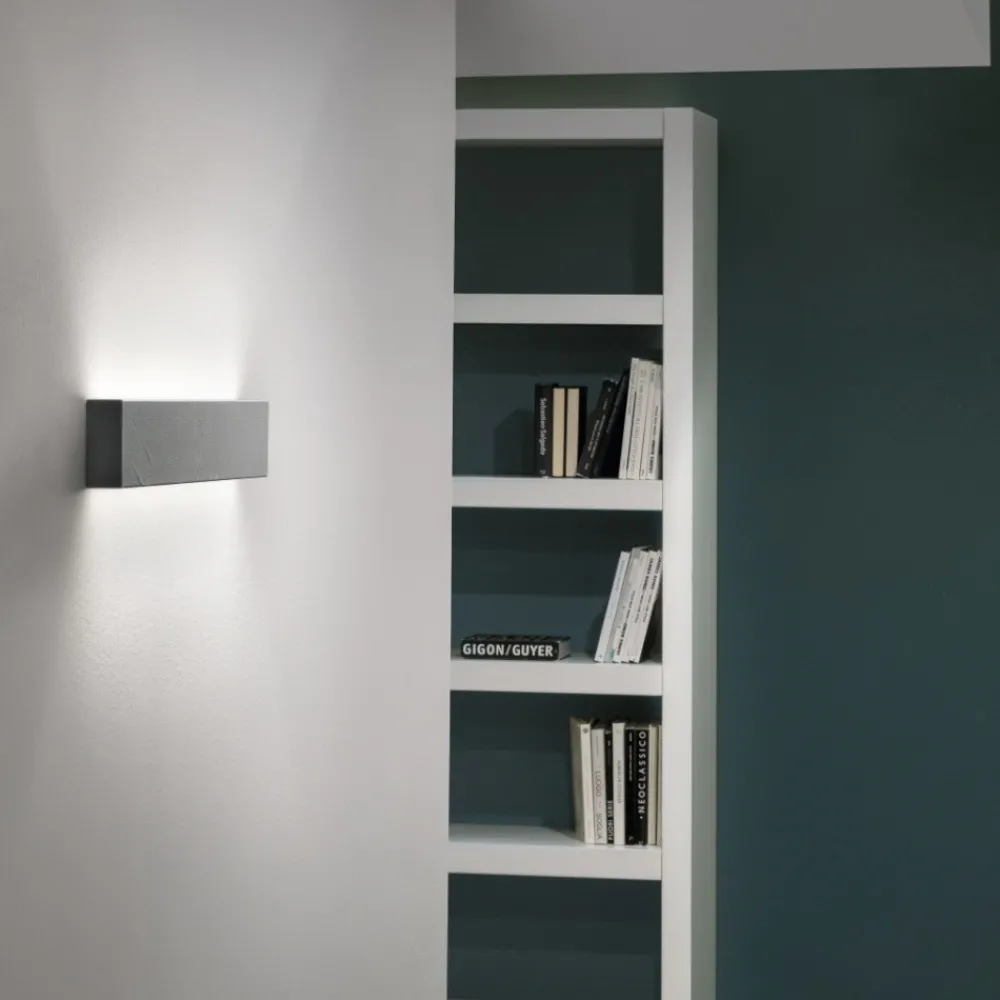 Applique Da Parete-Linea Light Applique led 41w 4000k bi emissione cemento
