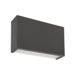 Applique Da Parete-Linea Light Applique led 14w 4000k box w1 grigio cemento mono emissione