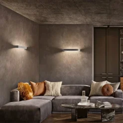 Applique Da Parete-Linea Light Applique led 30w 3000k metal bianca