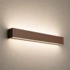 Applique Da Parete-Perenz Illuminazione Applique led 14w 3000k marrone rettangolare rummo perenz