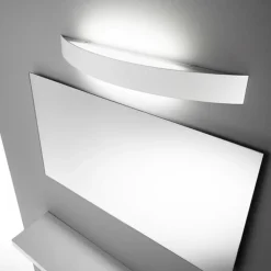 Applique Da Parete-Linea Light Applique led 30w 3000k moderna bianco curve