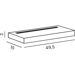 Applique Da Parete-Perenz Illuminazione Applique led 28w 3000k moderna bianca bed