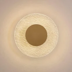 Applique Da Parete-Selezionato da Mazzolaluce Applique led 12w 3000k moderna diffusore oro per salone