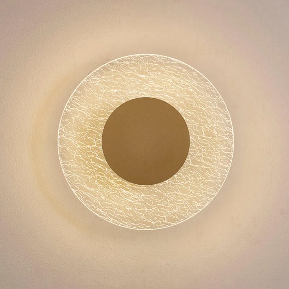 Applique Da Parete-Selezionato da Mazzolaluce Applique led 12w 3000k moderna diffusore oro per salone