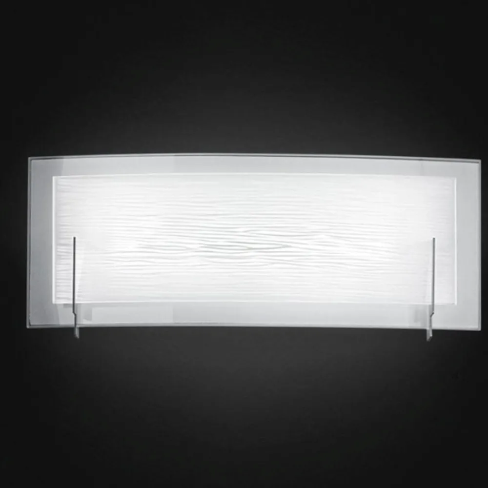 Applique Da Parete-Perenz Illuminazione Applique led 12w 3000k moderno vetro curvo overlap