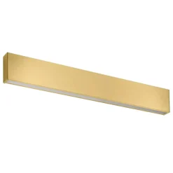 Applique Da Parete-Linea Light Applique led 28w 3000k mono emissione box w1 ottone