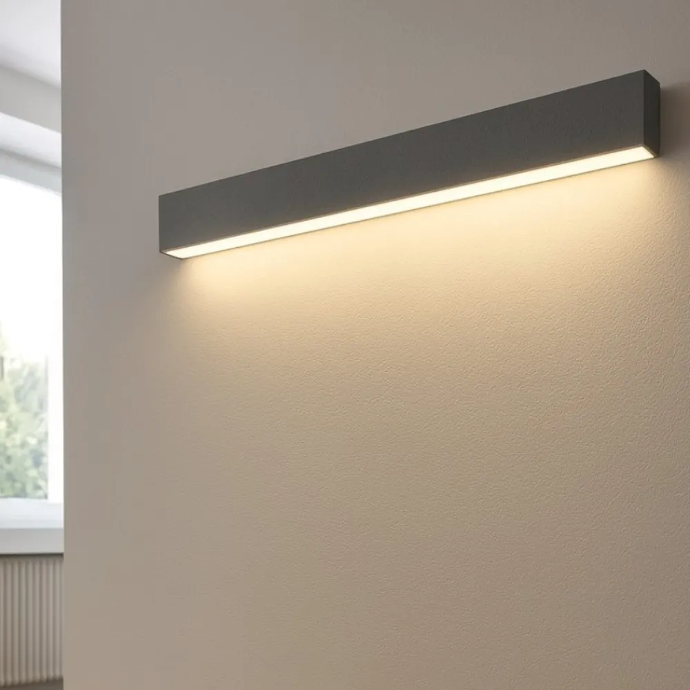 Applique Da Parete-Linea Light Applique led 41w 4000k mono emissione colore cemento box w1