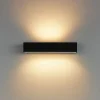 Applique Da Parete-Linea Light Applique led 41w 2700k nero bi emissione box w2