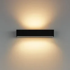 Applique Da Parete-Linea Light Applique led 41w 2700k nero bi emissione box w2
