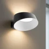 Applique Da Parete-Stilnovo Applique led 17w 3000k nero dimmerabile oxygen
