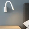 Applique Camera Da Letto-Linea Light Applique led 2w 3000k orientabile snake w3 per camera da letto