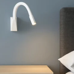Applique Camera Da Letto-Linea Light Applique led 2w 3000k orientabile snake w3 per camera da letto