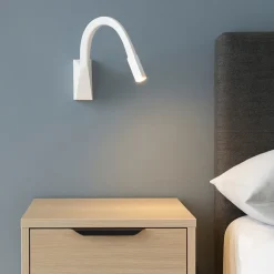 Applique Camera Da Letto-Linea Light Applique led 2w 3000k orientabile snake w3 per camera da letto