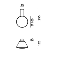 Applique Da Parete-Vivida International Applique led 6w 3000k oro vetro bianco dimmerabile vivida madame