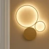 Applique Da Parete-Ondaluce Applique led 42w 3000k pois pl oro pc