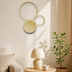 Applique Da Parete-Ondaluce Applique led 42w 3000k pois pl oro pc