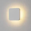 Applique Da Parete-Selezionato da Mazzolaluce Applique led 8w 2700k quadrato bianco in gesso