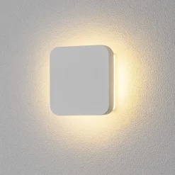 Applique Da Parete-Selezionato da Mazzolaluce Applique led 8w 2700k quadrato bianco in gesso
