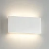 Applique Da Parete-Selezionato da Mazzolaluce Applique led 24w 4000k rettangolare gesso ceramico bianco moderna