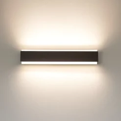 Applique Da Parete-Top Light Applique led 18w marrone rettangolare bios