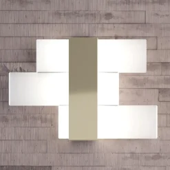 Applique Da Parete-Top Light Applique led 16w moderna toplight flight oro