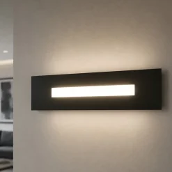 Applique Da Parete-Top Light Applique led 20w toplight moderna nero per soggiorno