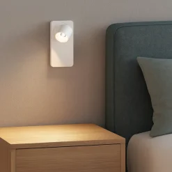 Applique Camera Da Letto-Linea Light Applique beebo w bianco led 5w 3000k per camera da letto con interruttore